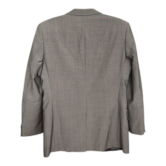 HUGO BOSS Aamon Hago Sport Coat Blazer Jacket Gray Wool Mohair Career, Size 36S - Picture 5 of 13